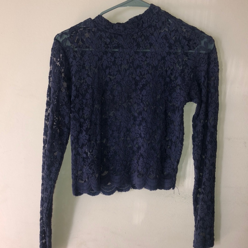 Blue sheer shirt